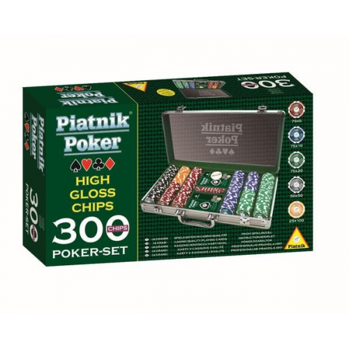 Pokerkoffer-Set 300 Chips