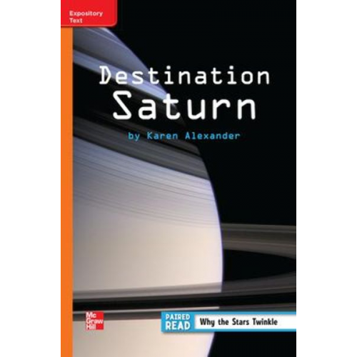 Reading Wonders Leveled Reader Destination Saturn: Approaching Unit 3 Week 3 Grade 3