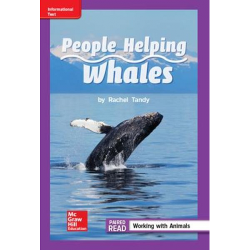 Reading Wonders Leveled Reader People Helping Whales: Ell Unit 1 Week 4 Grade 2