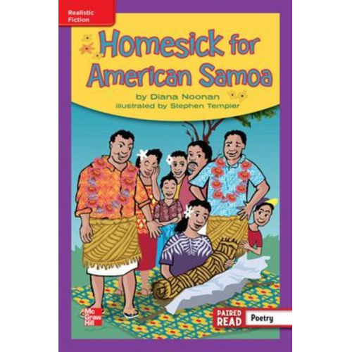 Reading Wonders Leveled Reader Homesick for American Samoa: Ell Unit 6 Week 5 Grade 4