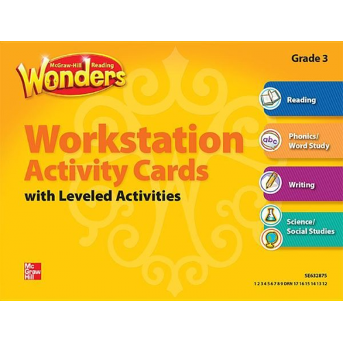 Reading Wonders, Grade 3, Workstation Activity Cards Package