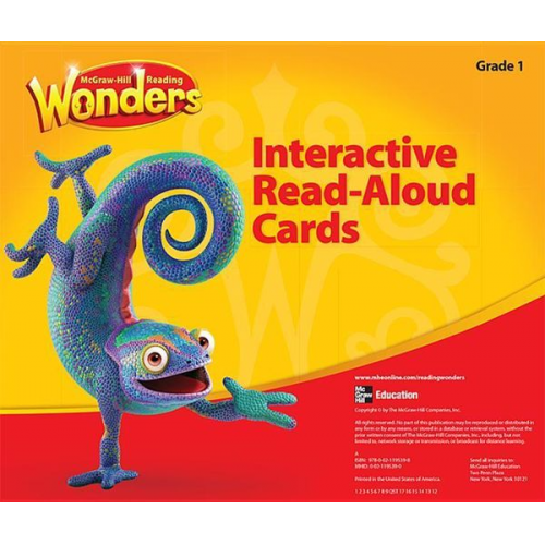 Reading Wonders, Grade 1, Interactive Read Aloud Cards