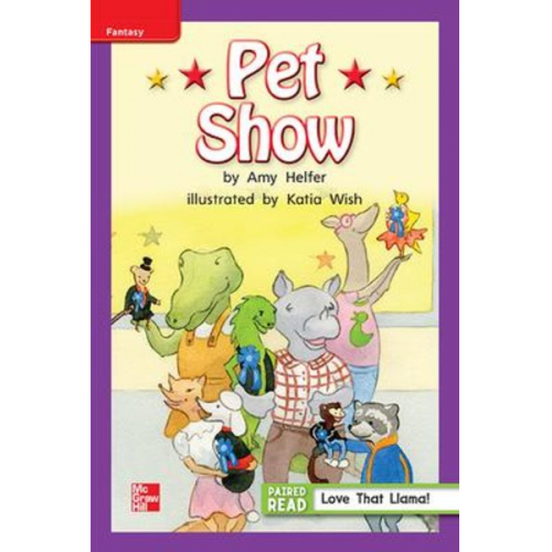 Reading Wonders Leveled Reader Pet Show: Ell Unit 1 Week 3 Grade 1