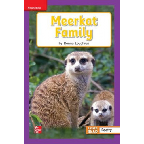 Reading Wonders Leveled Reader Meerkat Family: Ell Unit 2 Week 3 Grade 1