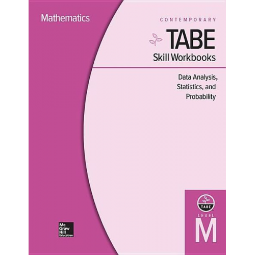 Contemporary - Tabe Skill Workbooks Level M: Data Analysis, Statistics, and Probability - 10 Pack