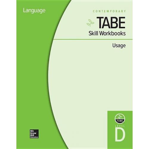 Contemporary - Tabe Skill Workbooks Level D: Usage - 10 Pack