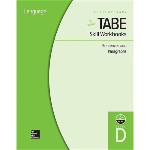 Contemporary - Tabe Skill Workbooks Level D: Sentences and Paragraphs - 10 Pack