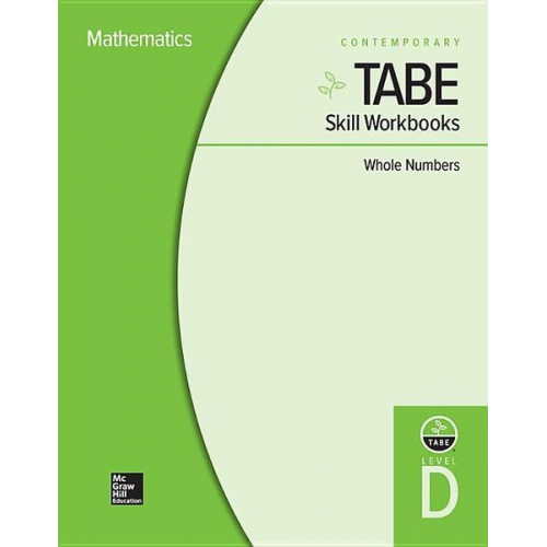 Contemporary - Tabe Skill Workbooks Level D: Whole Numbers - 10 Pack