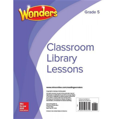 Wonders Classroom Library Lessons, Grade 5