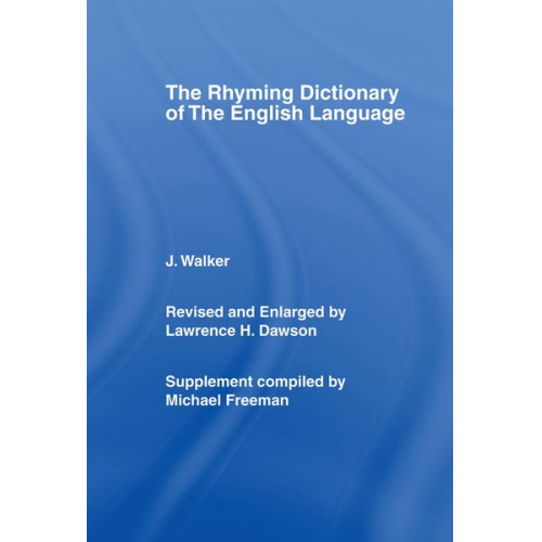 J. Walker - Walker's Rhyming Dictionary of the English Language