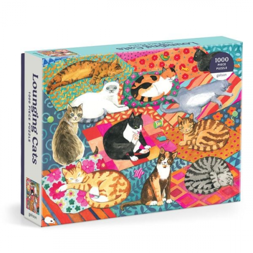 Lounging Cats. 1000 Piece Puzzle