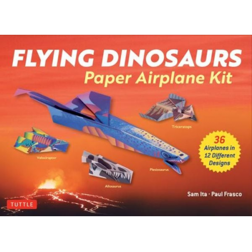 Flying Dinosaurs Paper Airplane Kit