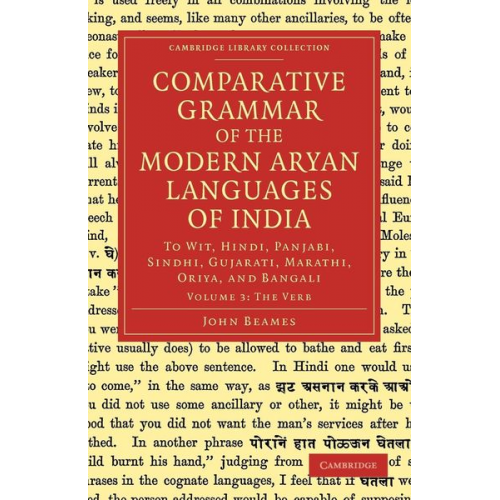 John Beames - Comparative Grammar of the Modern Aryan Languages of India - Volume 3