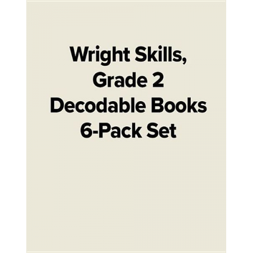 McGraw Hill - Wright Skills, Grade 2 Decodable Books 6-Pack Set