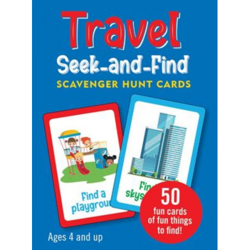 Travel Seek-And-Find Scavenger Hunt Cards (Set of 50 Cards)