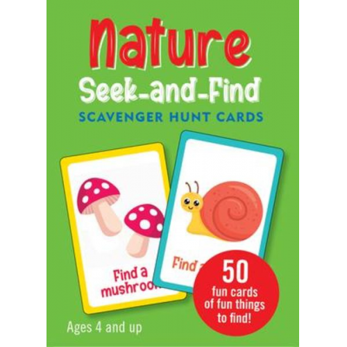 Nature Seek-And-Find Scavenger Hunt Cards (Set of 50 Cards)