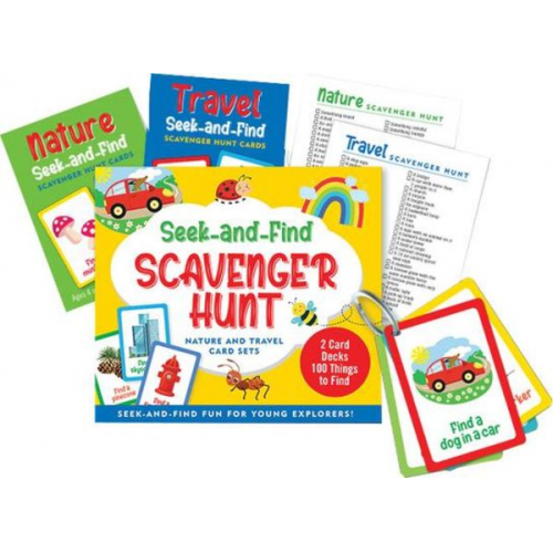 Seek-And-Find Scavenger Hunt Card Set - 2 Game Decks