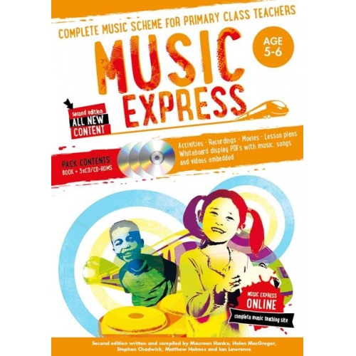 Maureen Hanke Stephen Chadwick Helen MacGregor Matthew Holmes Ian Lawrence - Music Express: Age 5-6 (Book + 3 CDs + DVD-Rom)