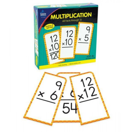 Multiplication All Facts Through 12 Flash Cards