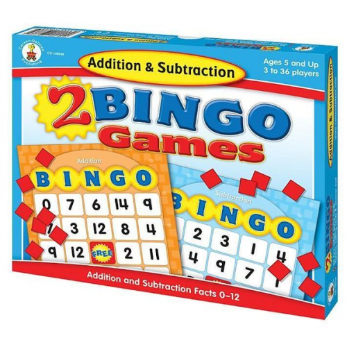 Addition & Subtraction Bingo