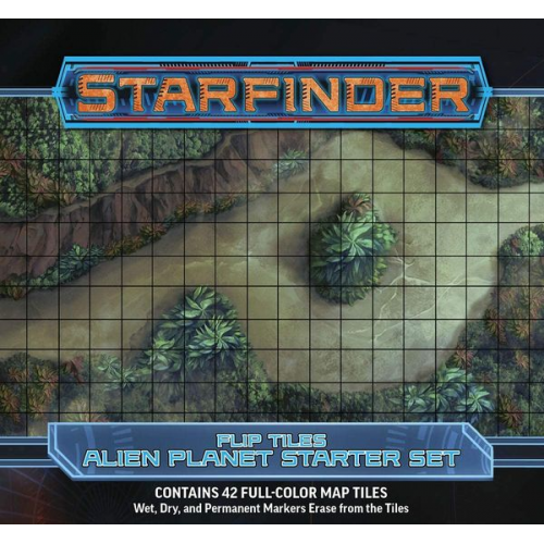 Pegasus PAI07505 - Starfinder, Flip-Tiles, Alien Planet Starter Set