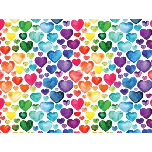 Rainbow Hearts 500-Piece Puzzle