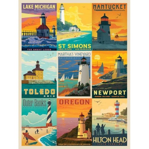 Lighthouses by Anderson Design Group 1000-Piece Puzzle