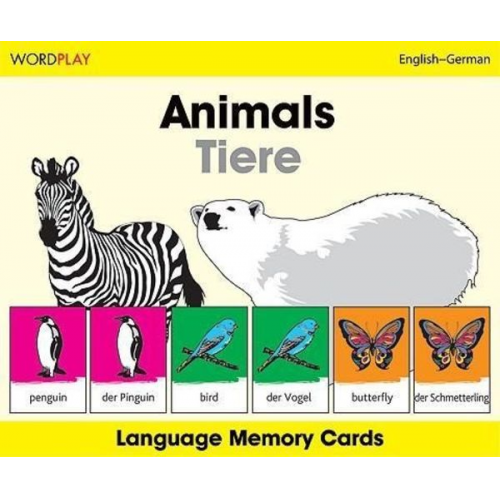 Wordplay Language Memory Cards-Animals (English-German)