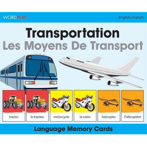 Wordplay Language Memory Cards-Transportation (English-French)