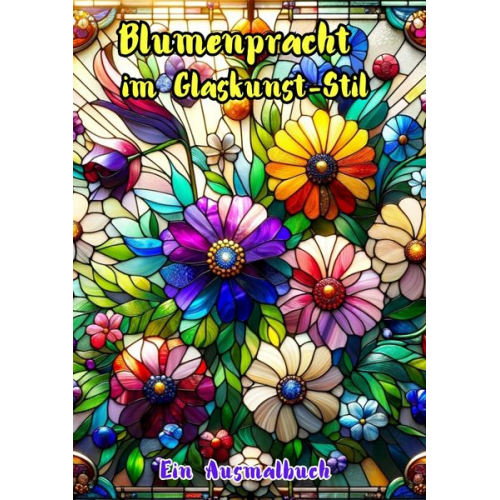 Maxi Pinselzauber - Blumenpracht im Glaskunst-Stil