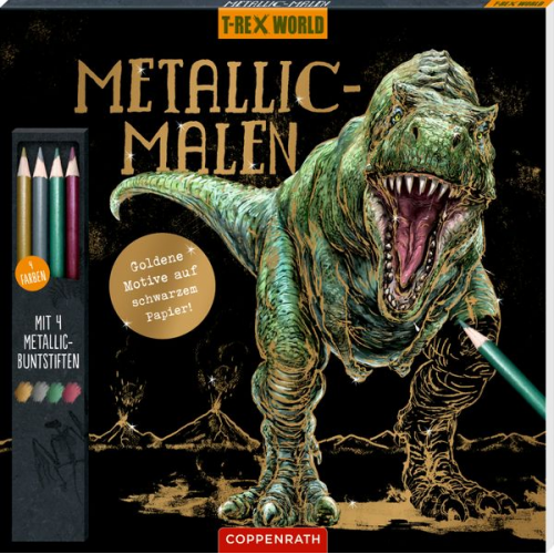 Metallic-Malen (mit Metallic-Buntstiften) - T-Rex World