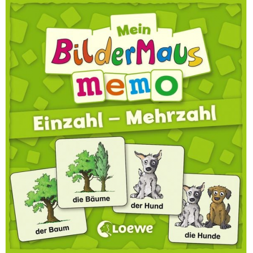 Mein Bildermaus-Memo - Einzahl - Mehrzahl