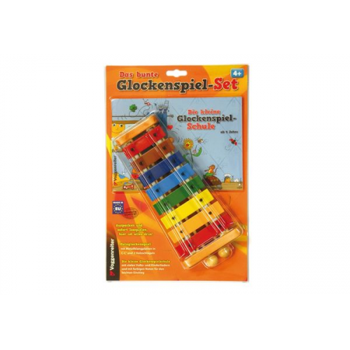 Glockenspiel-Set mit 8 bunten Klangplatten