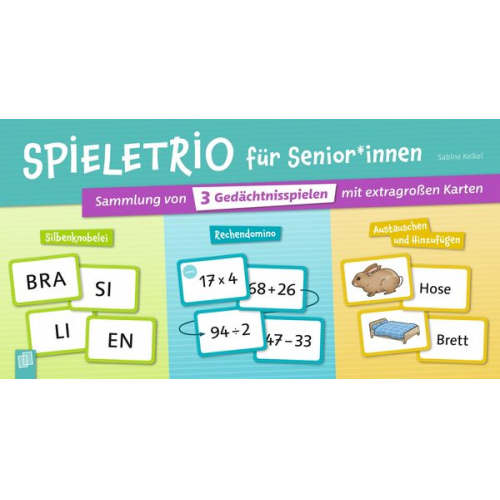 Spieletrio für Senioren und Seniorinnen