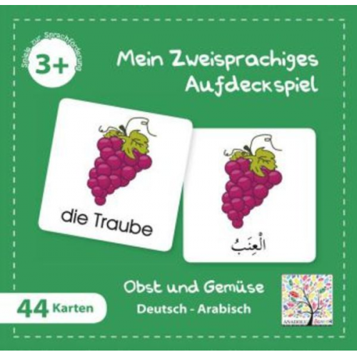 Mein Zweisprachiges Aufdeckspiel, Obst und Gemüse, Arabisch (Kinderspiel)
