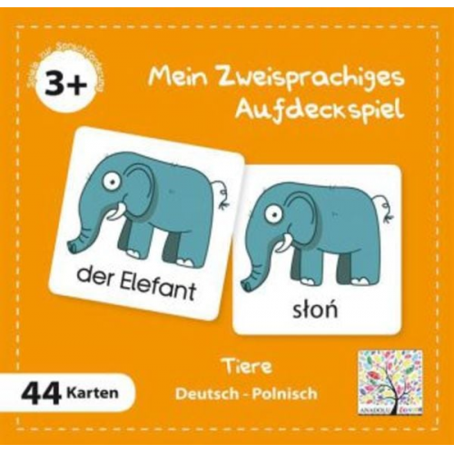 Mein Zweisprachiges Aufdeckspiel, Tiere, Polnisch (Kinderspiel)