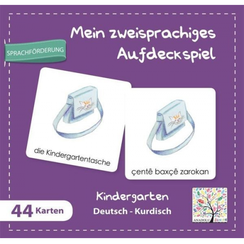 Mein zweisprachiges Aufdeckspiel, Kindergarten Deutsch-Kurdisch (Kinderspiel)