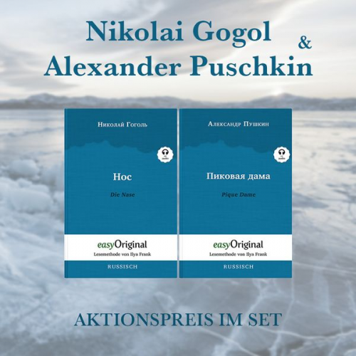 Nikolai Wassiljewitsch Gogol Alexander Puschkin - Nikolai Gogol & Alexander Puschkin (Bücher + 2 Audio-CDs) - Lesemethode von Ilya Frank