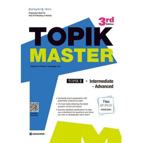 Darakwon Korean Language Lab - TOPIK MASTER Final - TOPIK II Intermediate Advanced