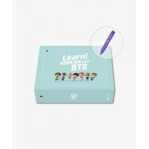 Learn! KOREAN With BTS | 4-Book Set | With Motipen | Korean Learning for Basic Learners | With Korean Keyboard Stickers