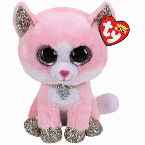 Ty - Beanie Boos - Fiona Pinke Katze, 15 cm, regular