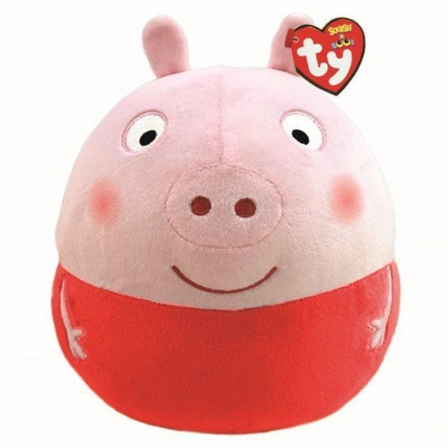 Ty - Squishy Beanies Licensed - Peppa Pig - Peppa Pig, 35 cm