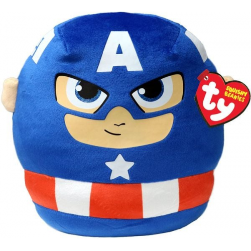 Ty - Squishy Beanies Licensed - Marvel Superhelden 20 cm - Captain America