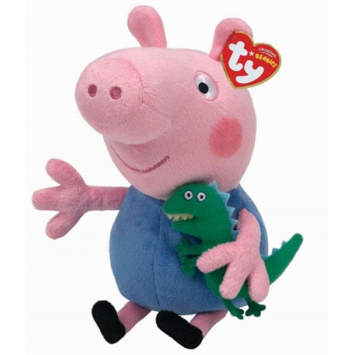 Ty - Beanie Babies Licensed - Peppa Pig - George Pig, 15cm, regular