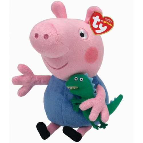 Ty - Beanie Babies Licensed - Peppa Pig - George Pig, medium