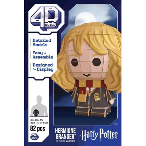 4D Build - Hermione Granger - 3D-Puzzle der beliebten Filmheldin aus hochwertigem Karton, 82 Teile, für Harry Potter Fans ab 12 Jahren