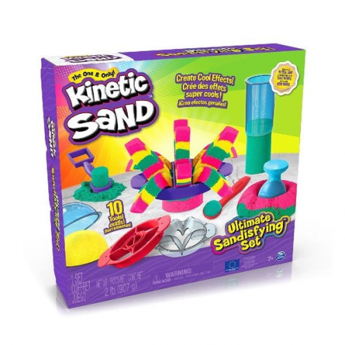 Kinetic Sand Ultimate Sandisfying Set mit 907 g Kinetic Sand und 10 Werkzeugen