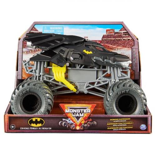 Monster Jam, offizieller Batmobile Monster Truck, Metall-Spritzguss-Fahrzeug zum Spielen und Sammeln im Maßstab 1:24