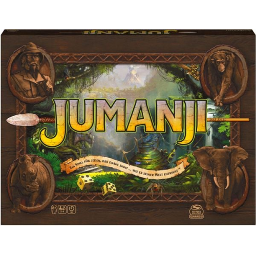 Spin Master Games - Jumanji - das actiongeladene Familienspiel für 2–4 mutige Abenteurer ab 8 Jahren