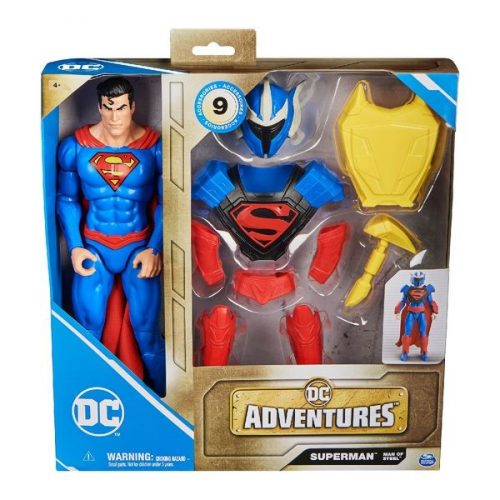 Spin Master - DC - 30cm Superman Figur mit Clip-on